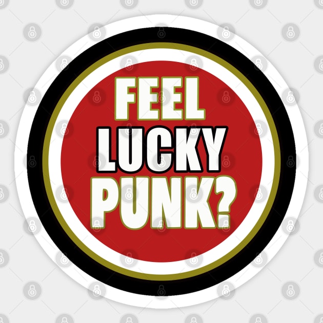 Small logo Feel Lucky Punk Sticker by CS77